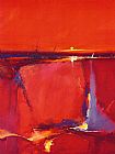Unknown Artist Red Horizon painting